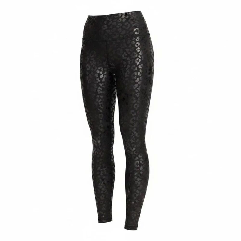 Athletic Black Leopard Leggings